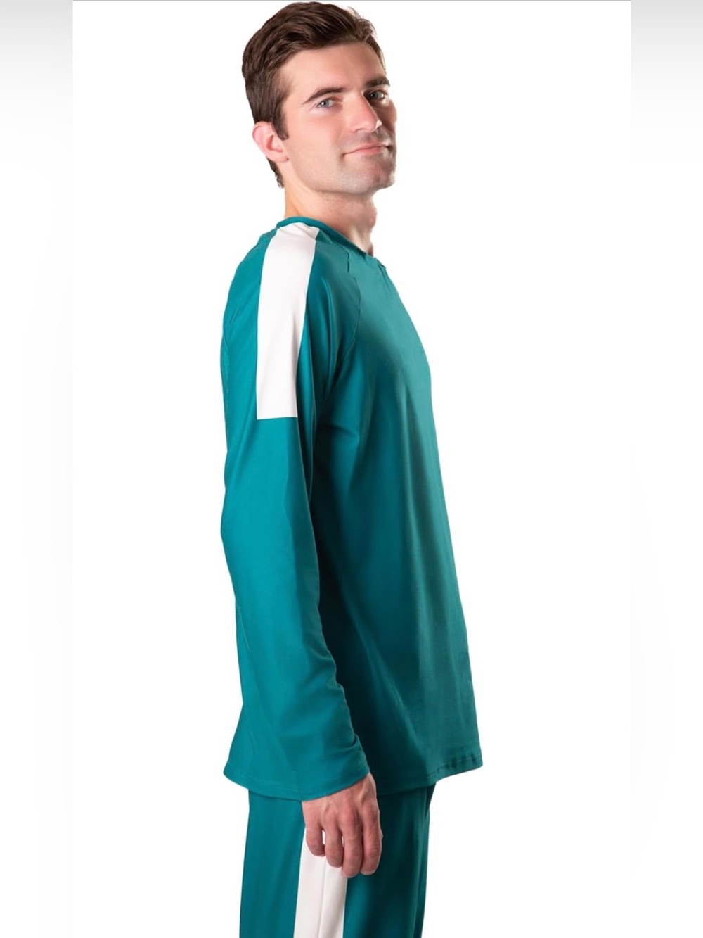 Men’s Green & White Costume Tracksuit – Medium
